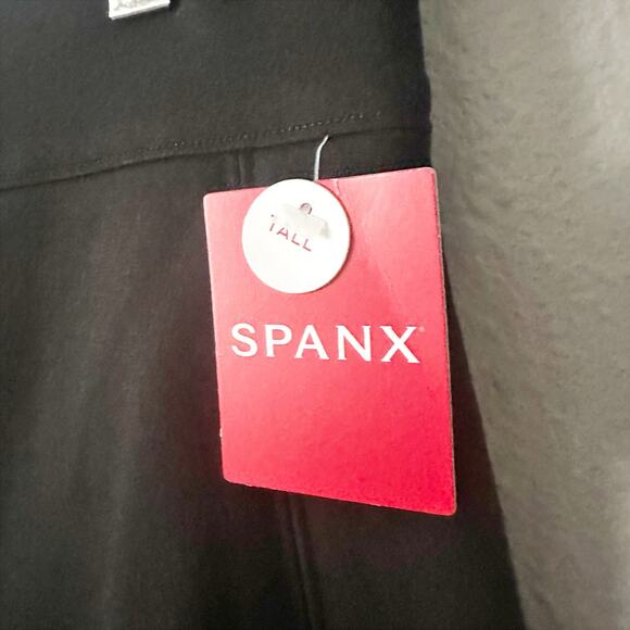 Spanx SuperSmooth‎ Perfect Fit Ponte Slim Straight Black Pants Women’s XL TALL - Picture 5 of 13